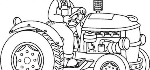 Bilder zum ausmalen Traktor (7)