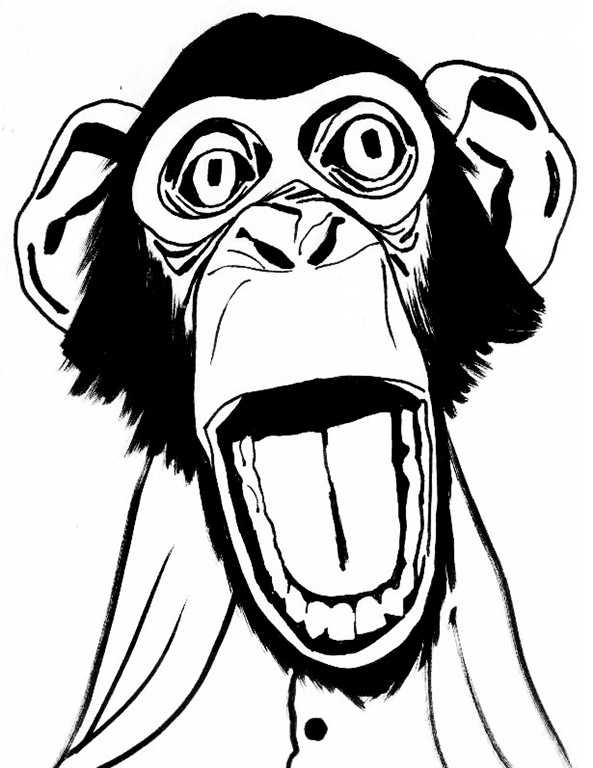malvorlagen Affe (Bild 3)