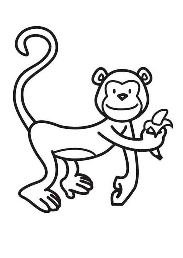 ausmalbild Affe (10)