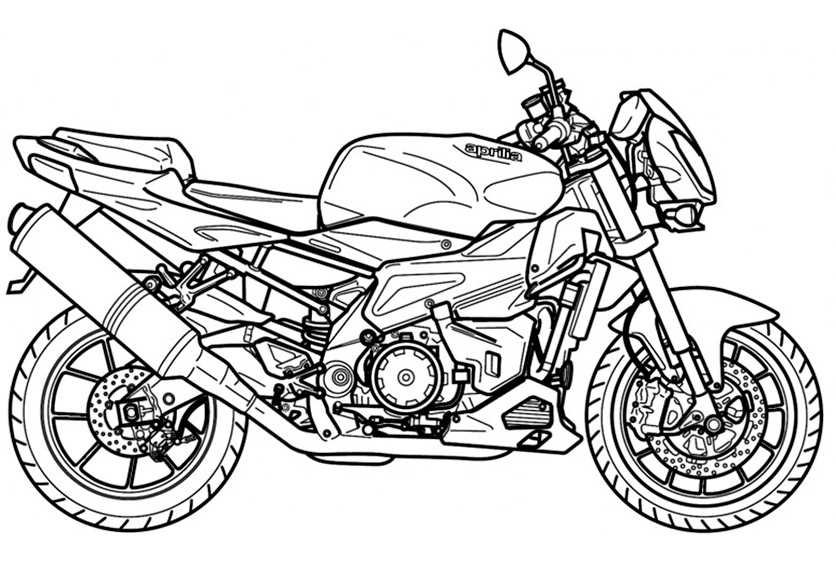 motorrad 4  ausmalbilder zum ausdrucken