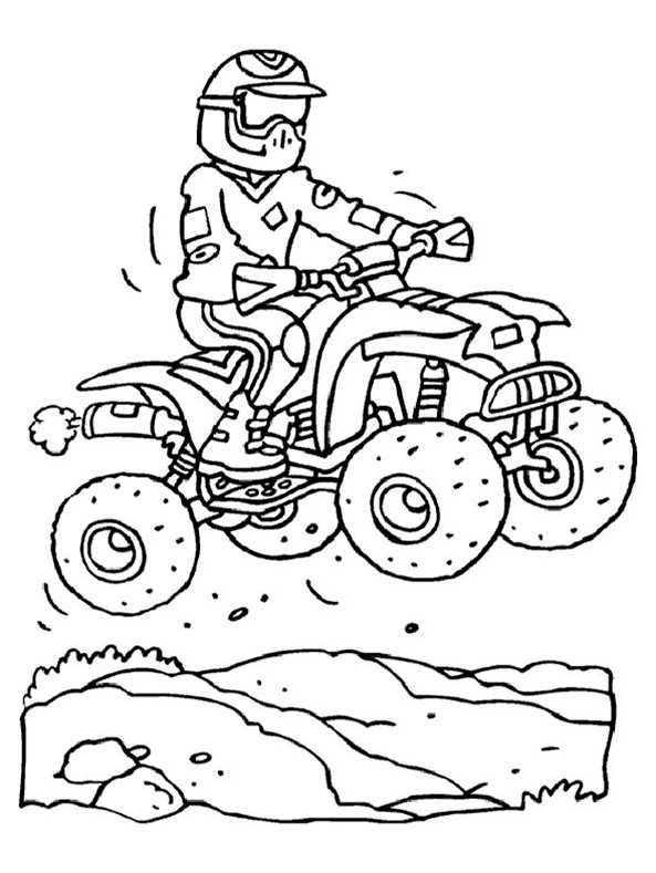 Ausmalbilder zum ausdrucken Motorrad. Bild 12