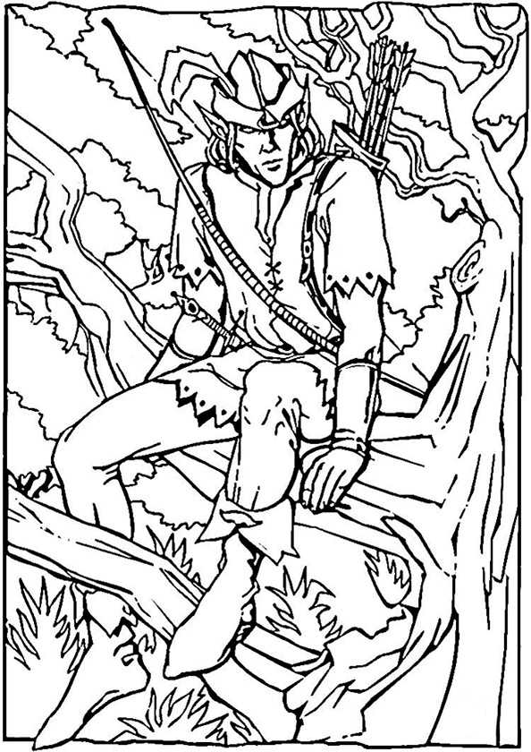 Robin Hood ausmalbilder zum ausdrucken 6