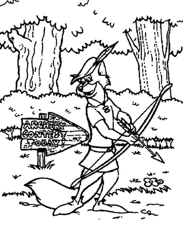 Ausmalbilder zum ausdrucken Robin Hood 13