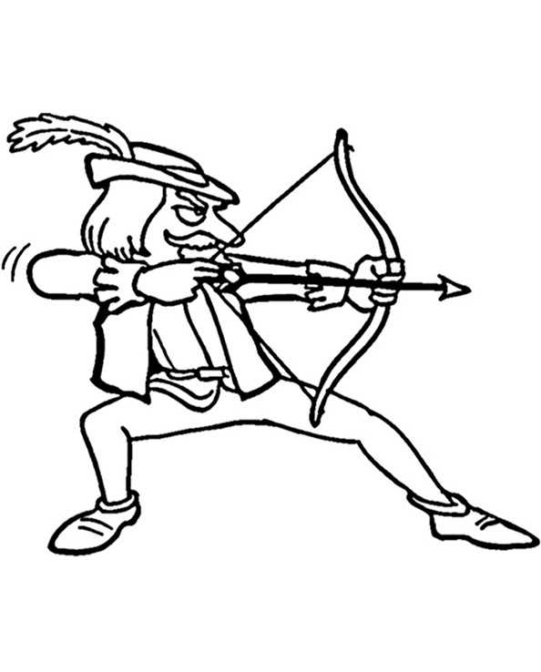 Ausmalbilder zum ausdrucken Robin Hood 14